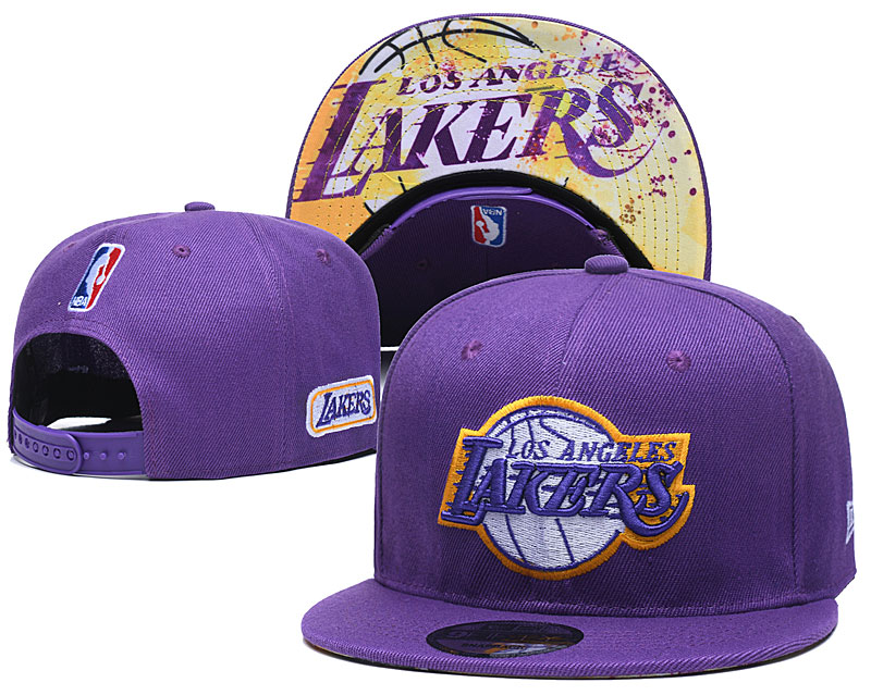 NBA Los Angeles Lakers Stitched Snapback Hats 008